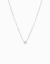 White Solitaire pendant · 0.10ct