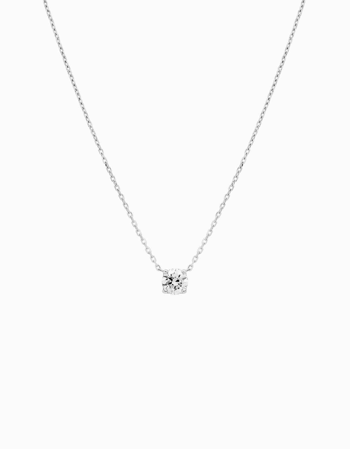 White Solitaire pendant · 0.50ct