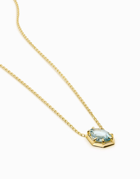 N.58 · Gold pendant · Aquamarine