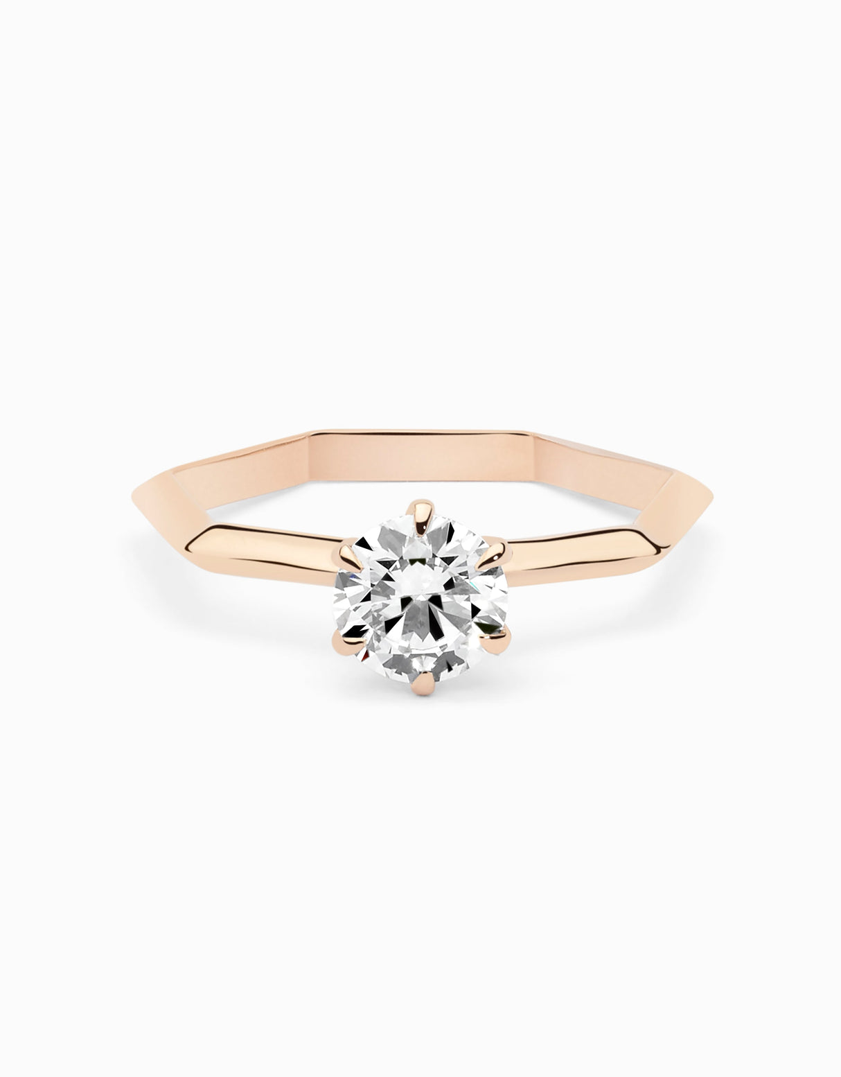 HeptaSolitaire engagement ring · 0.80ct Diamond