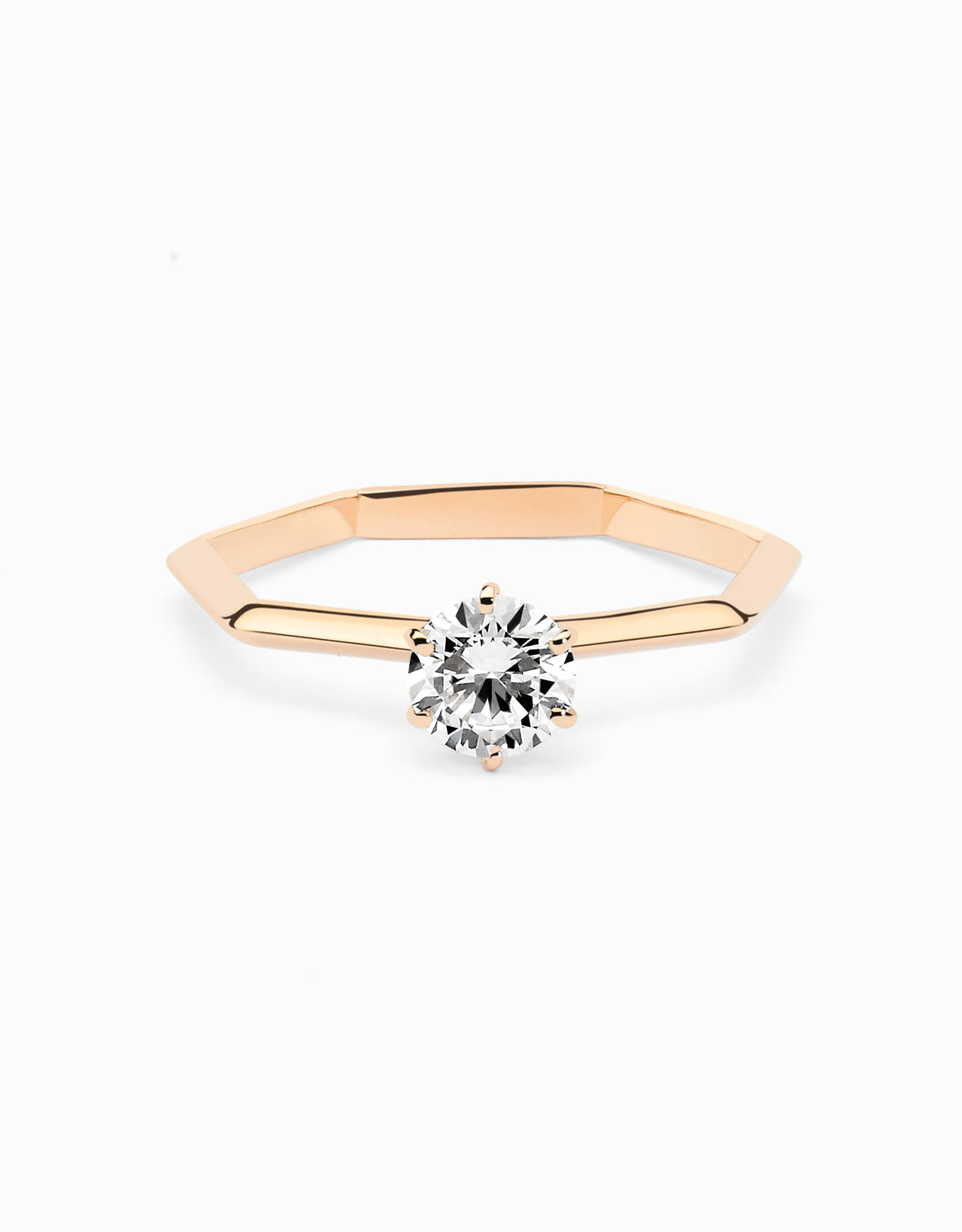 HeptaSolitaire engagement ring · 0.20ct