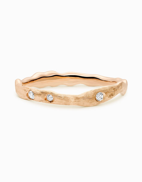 Touramalli Heptalium Gold Ring · Engraved