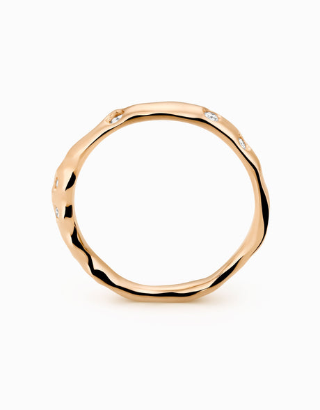 Touramalli Heptalium Gold Ring · Polished