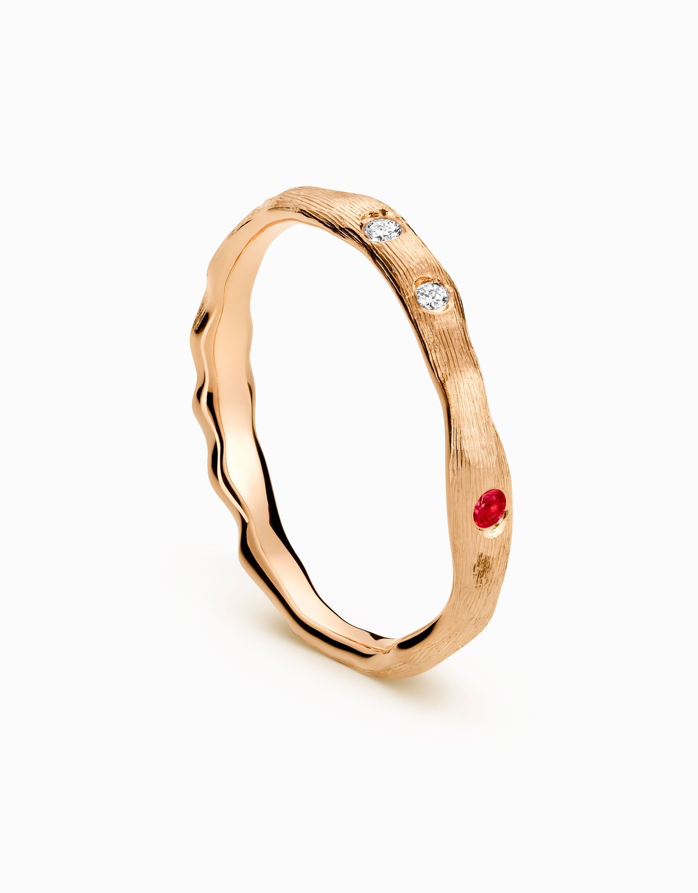 Anillo de Oro Touramalli Heptalium · Grabado