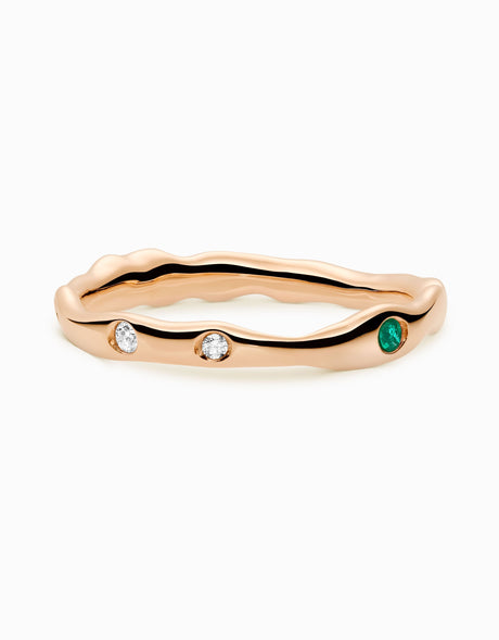 Touramalli Heptalium Gold Ring · Polished