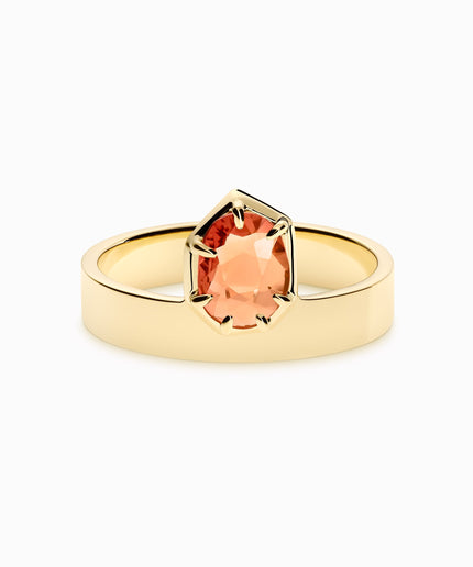 N.87 · Gold and yellow sapphire ring