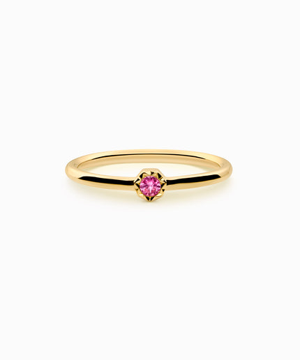 Anell New Pink · Safir rosa