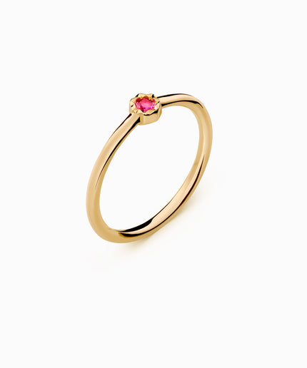 Anell New Pink · Safir rosa