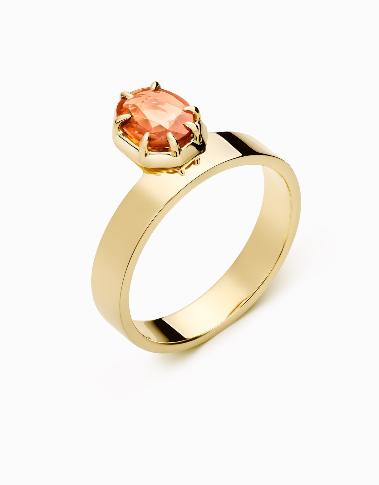 N.87 · Gold and yellow sapphire ring