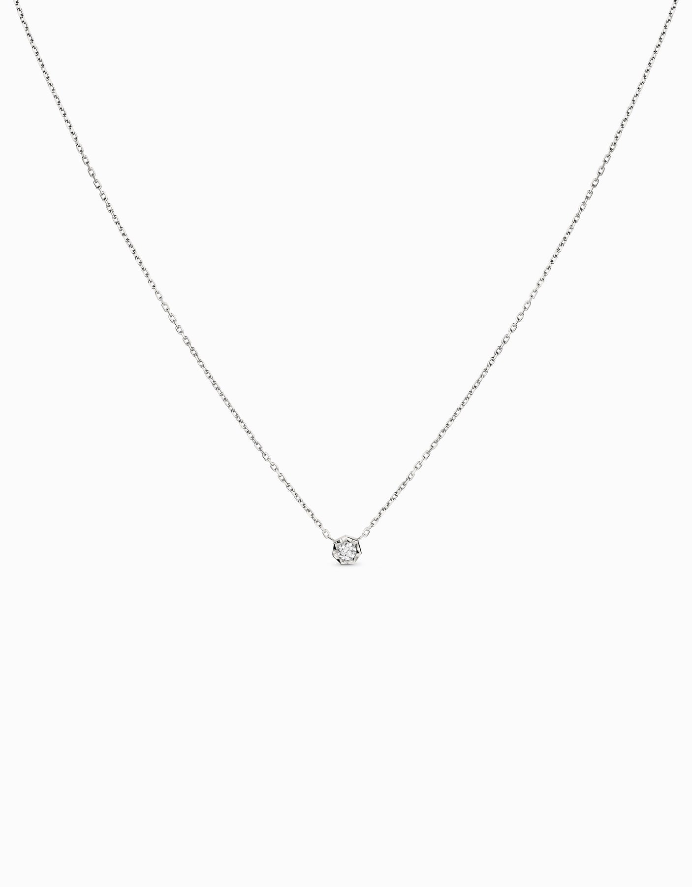 Diamond pendant 0.06ct · White gold