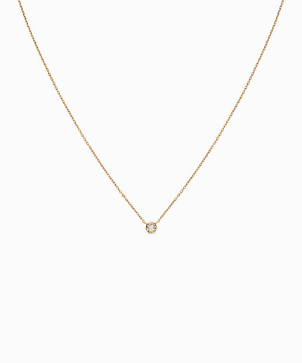 Diamond pendant 0.07ct · Rose gold