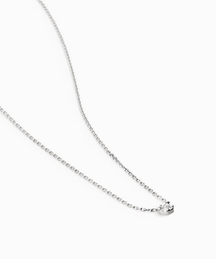 Diamond pendant 0.07ct · White gold