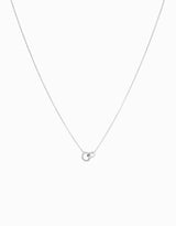 Collaret Little String · Or Blanc & Diamant - Roosik & Co - Penjoll