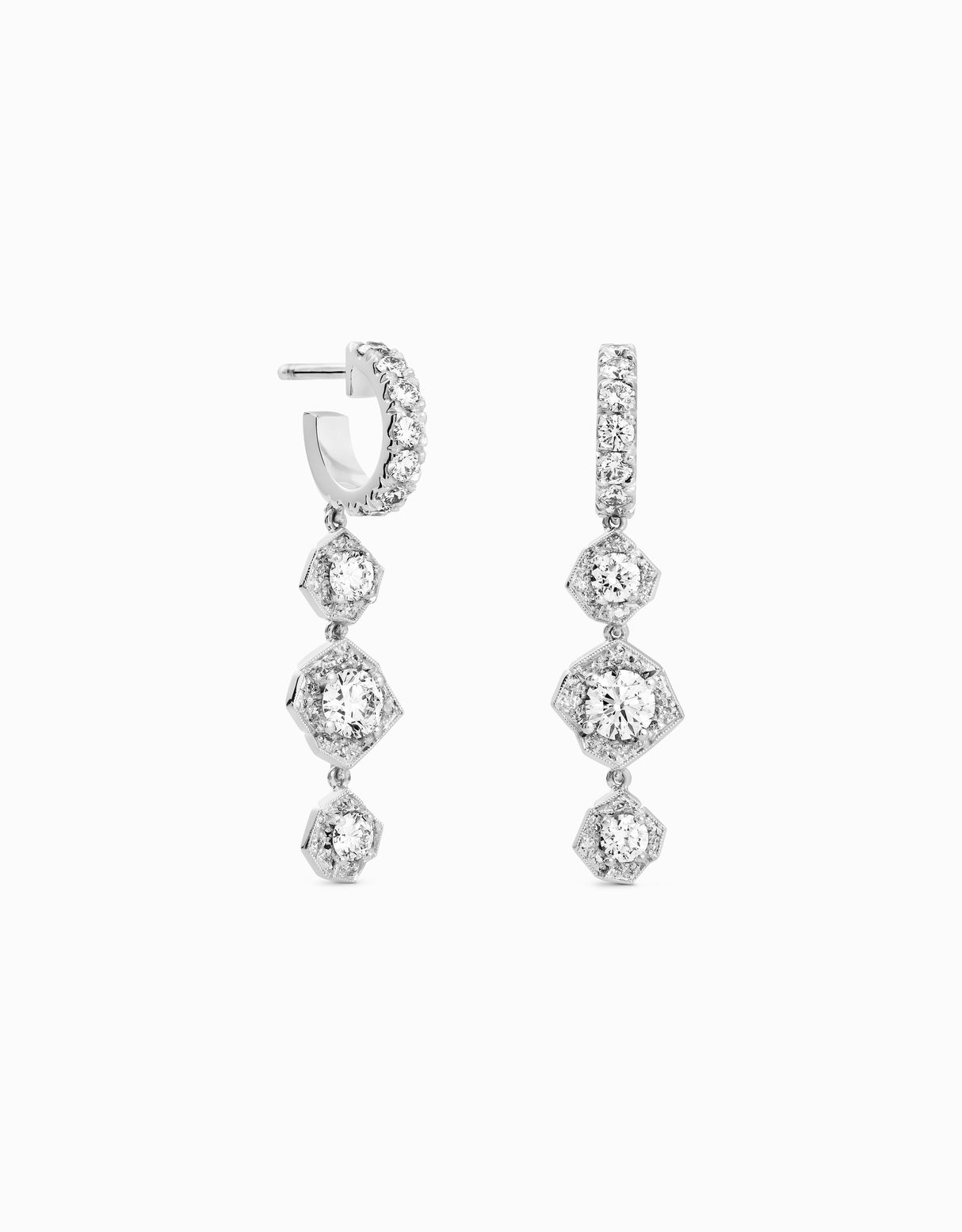 Pendientes Rose Diamond Drop · 0,30ct