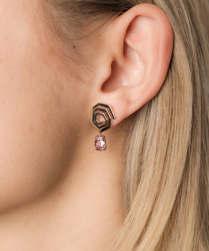 Helix Earrings · Malay Garnet