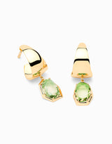 N.10 · Gold and garnet Tsavorite earrings