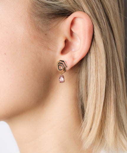 Helix Earrings · Malay Garnet