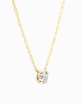 Gold Solitaire Pendant · 0.40ct