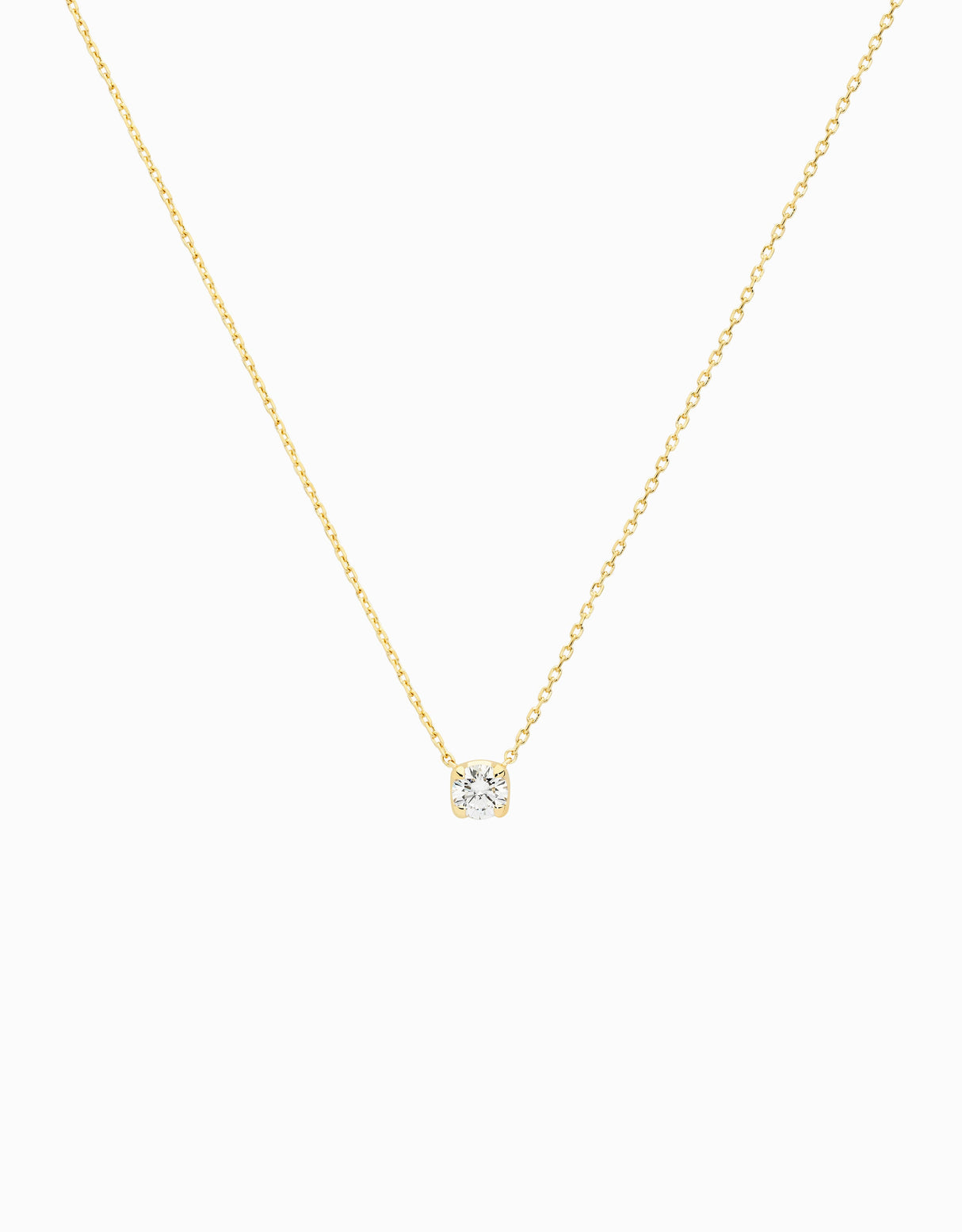 Gold Solitaire Pendant · 0.40ct