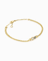 Astrid-21 Foundation Solidarity Bracelet · Blue Sapphire