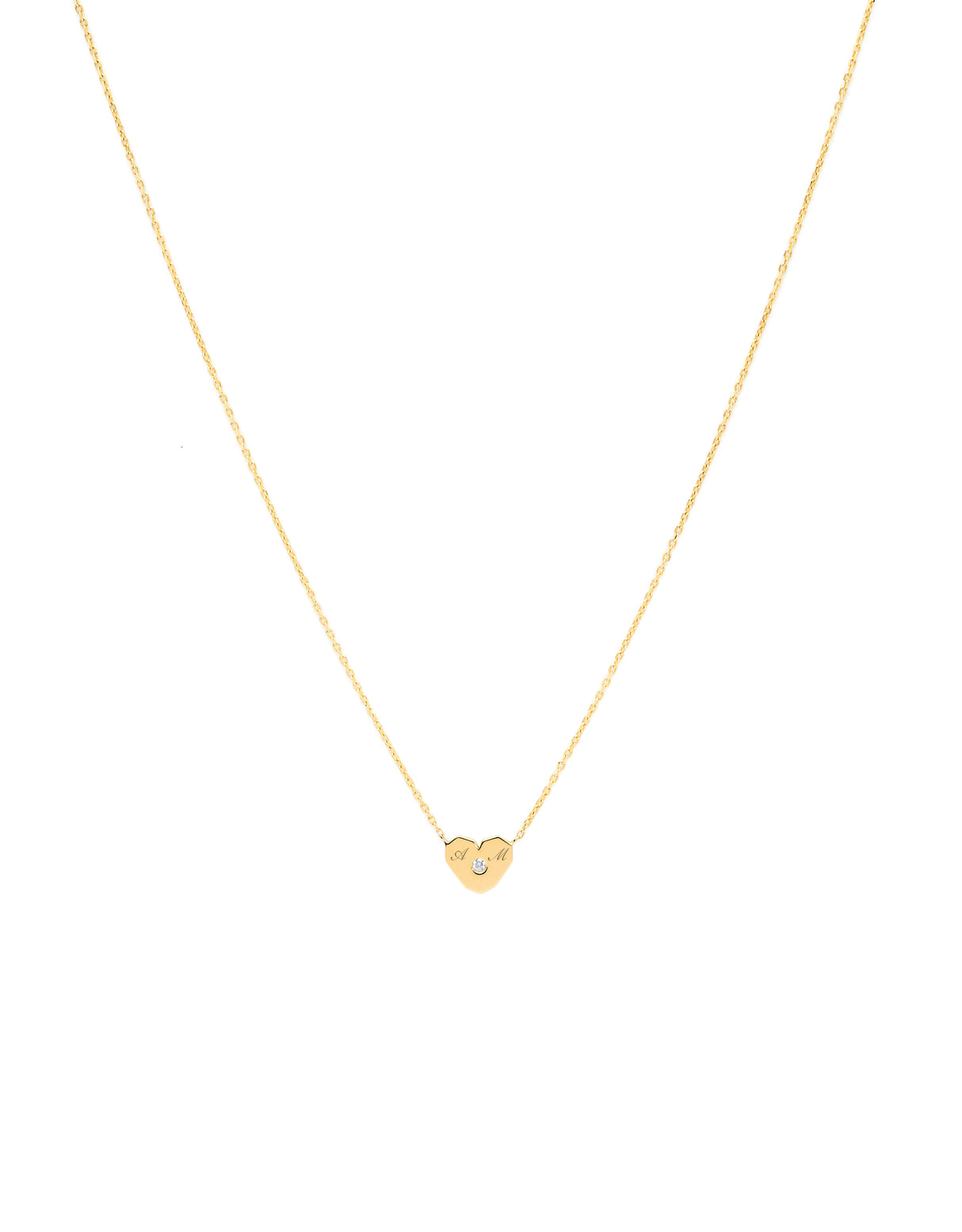 Heptaheart pendant Yellow Gold · Diamond